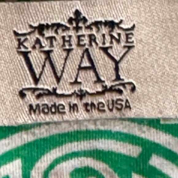 KATHERINE WAY Green & White Tunic Dress Size XS - Picture 5 of 10